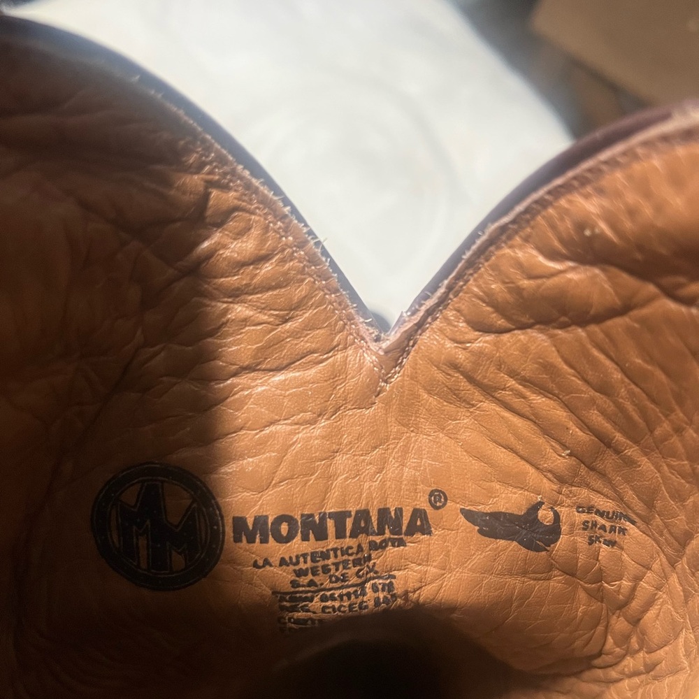 Montana West Tan Leather Boots Classic Western Style